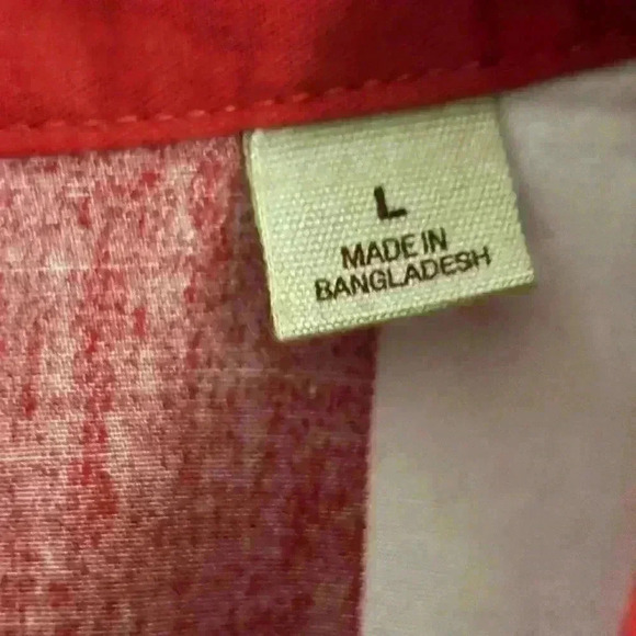 American flag 100%. Cotton by Redhead button up polo - Picture 2 of 6